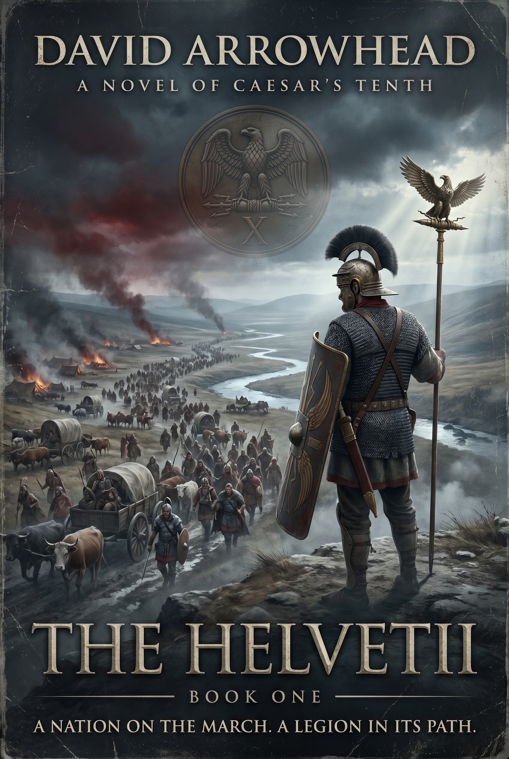 The Helvetii, Book One of Caesar’s Tenth. Cover art.